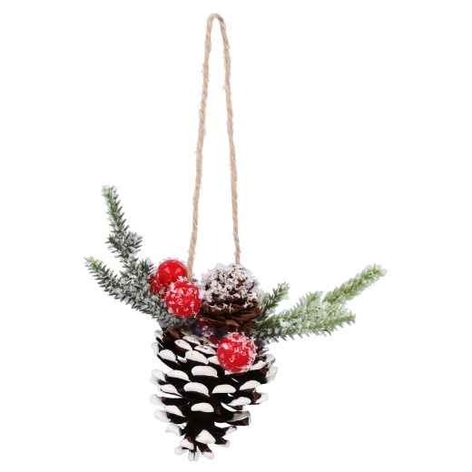 Kersthangdecoratie dennenkegel