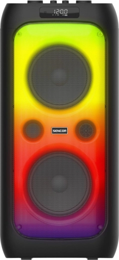 Partycon WAVE party speaker 100 W met LED, TWS en draadloze microfoon