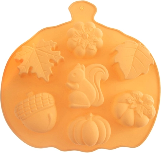 Siliconen bakvorm voor koekjes en muffins herfstmotieven 26 × 25 × 3 cm ORION
