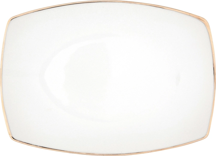 Serveerkom MariaPaula Moderna vierkant 33 cm met gouden decor