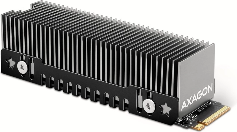 Passieve aluminium koellichaam voor M.2 SSD 2280, hoogte 24 mm