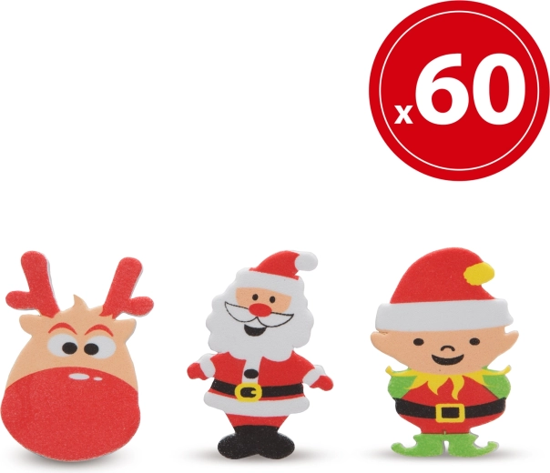 Kerstschuimstickers - 1 stuk