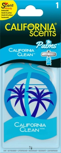 Hangende papieren autogeur California Scents Palm California Clean