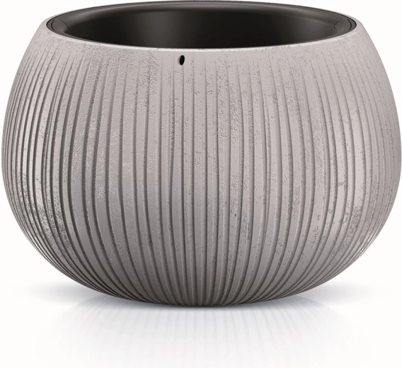 Plantenbak Beton Bowl met inzet 29 cm – grijs