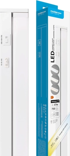 Modee LED onderbouwarmatuur 8 W, 556 mm, 750 lm, 3CCT met schakelaar en dimmer