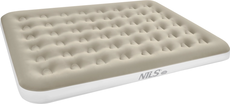 NILS Camp luchtbed beige 203 × 152 × 22 cm