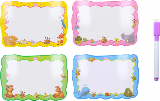 Uitwisbaar bord 25x35 cm met marker