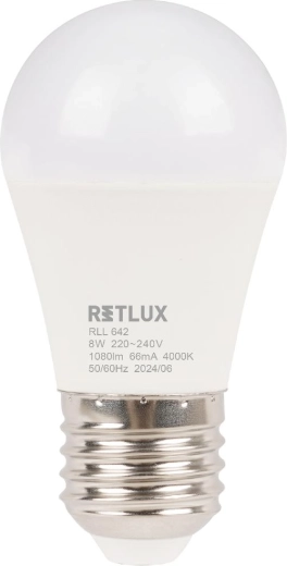 LED-lamp RETLUX Mini Globe E27 8 W 4000 K