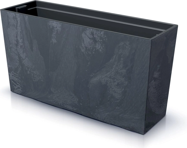 Bloembak URBI CASE Beton Effect M met inzet 77 cm antraciet