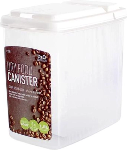 Kunststof voedselcontainer met opklapbaar doseerdeksel 1600 ml LOCKnLOCK