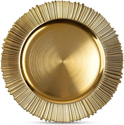 Gouden decoratief onderbord 33 cm