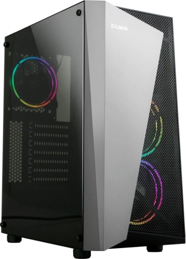 Computerbehuizing S4 Plus ATX Mid Tower met RGB-ventilatoren