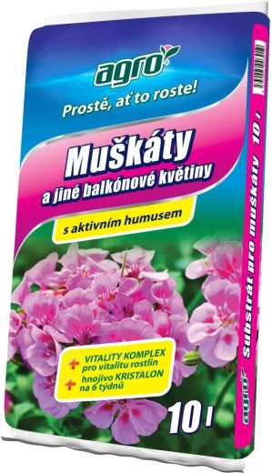 Substraat voor geraniums 10 l Agro