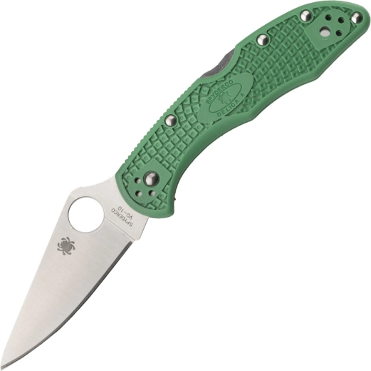 Spyderco Delica 4 Lightweight flat ground groene vouwmes