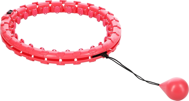 Slimme massage-hoelahoep met gewicht rood