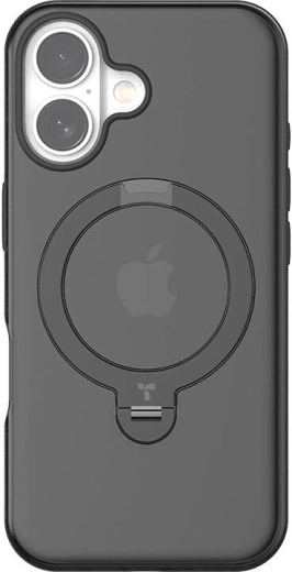 Torras Ostand Spin hoesje voor iPhone 16 Plus zwart