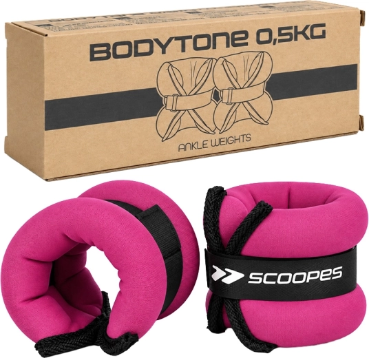 BodyTone polsgewichten 0,5 kg roze (2× 0,5 kg)