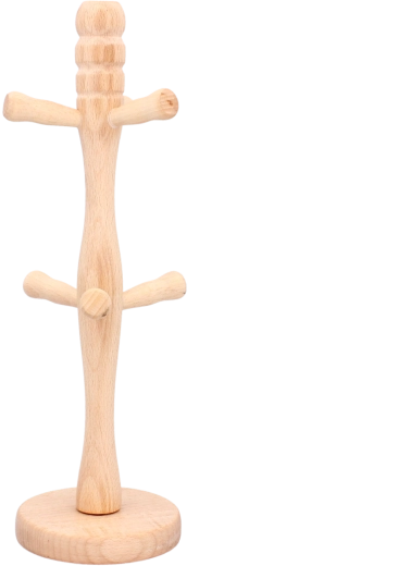 Mokhouder met houten basis, 6 posities