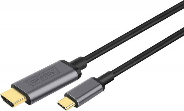 Adapterkabel HDMI 4K 30Hz naar USB Type C 3.1 zwart 1,8 m