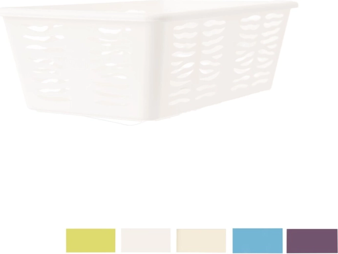 Opbergmandje Zebra – kunststof organizer, mix kleuren 25 × 15,8 × 8,1 cm