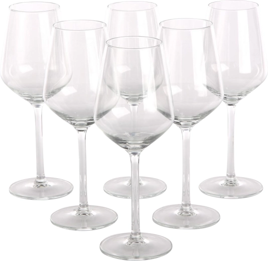 Rubin set van 6 wijnglazen voor witte wijn 370 ml