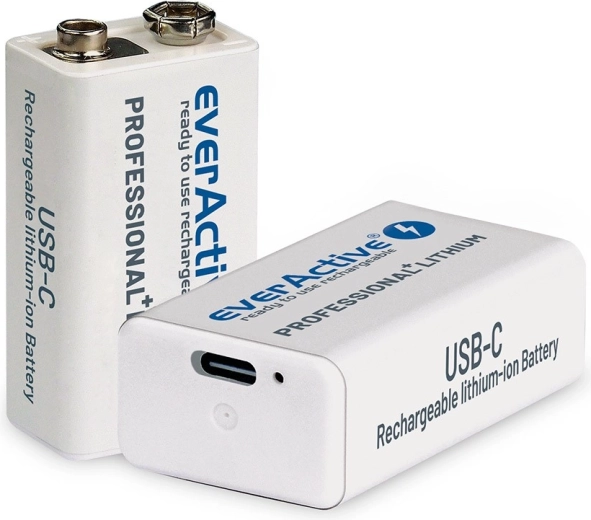 EverActive-accu 9V 550mAh USB-C