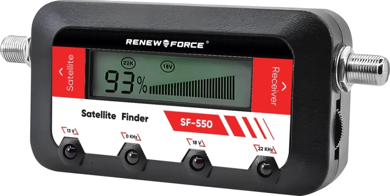 Digitale satellietsignaalmeter Renew Force SF-550