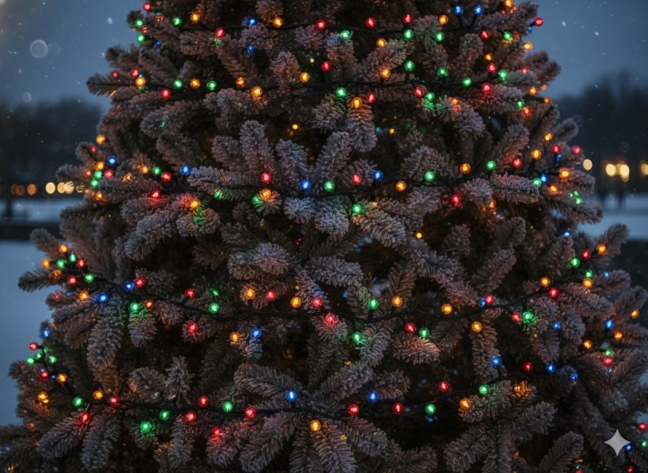 Led-kerstlichtsnoer Cherry ball 200 LED multicolor, 16 m + 3 m