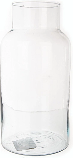 Vaas van helder gerecycled glas 30 cm