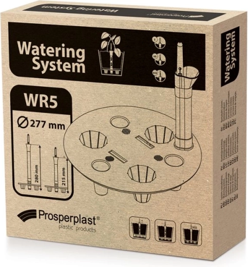 Zelfbewateringssysteem ROUND 27,7 cm met peilglas