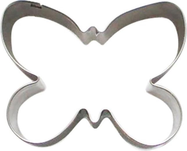 RVS koekjesuitsteker vlinder 5–6 cm
