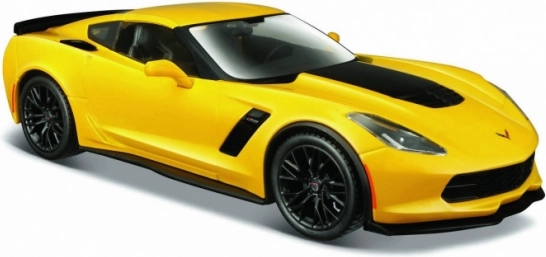 Maisto Corvette Z06 metalen model 1:24 geel