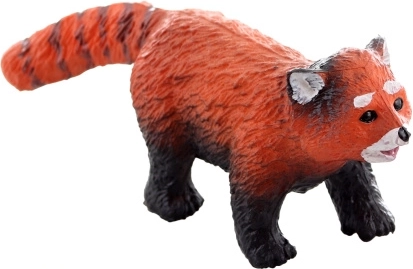 Rode panda figurine van plastic