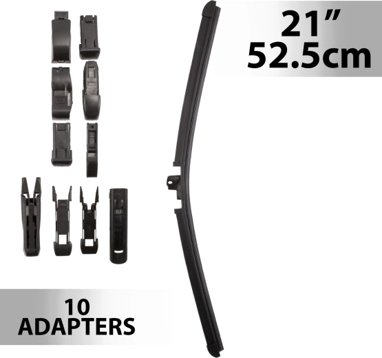 Ruitenwisser Carguard 21" / 52,5 cm met 10 adapters