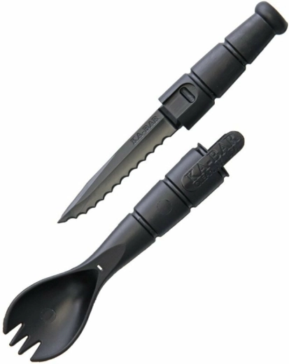 Ka-Bar spork met mes 2-in-1