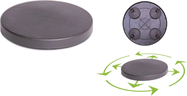 Verrijdbaar onderstel Mobile Platform Rond 39 cm – antraciet