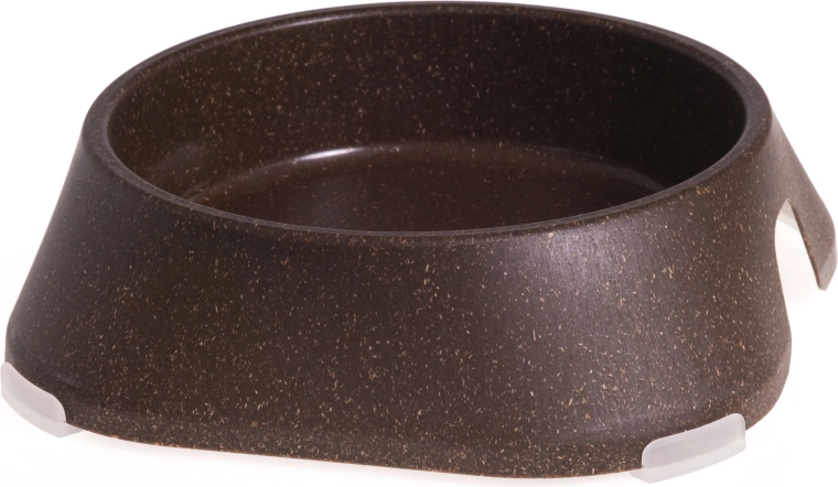 Kom voor honden en katten 400 ml ECO FIBOO, natuurlijk bruin, antislip
