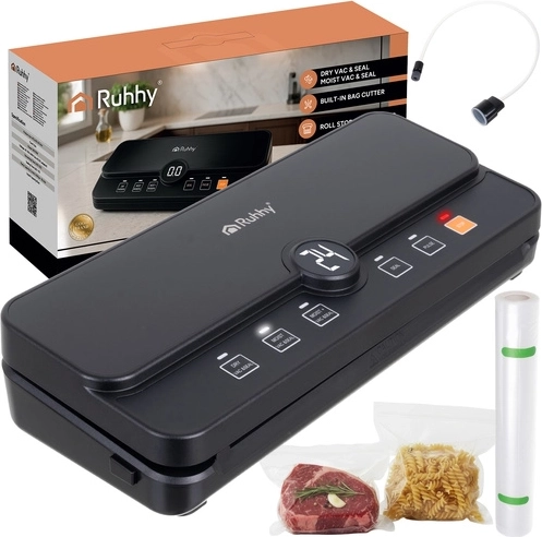 Vacuümsealer voor folie Ruhhy 110 W 80 kPa met snijder en rolhouder - 1 stuk
