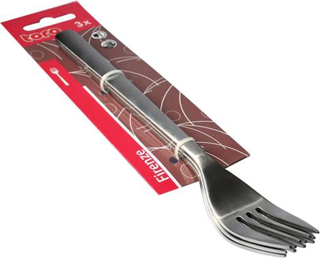 Roestvrijstalen tafelvork TORO Firenze, set van 3 stuks