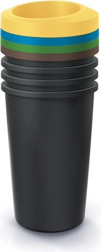 Set van 4 sorteervuilnisbakken 4×45 l Prosperplast Compacta R Drop