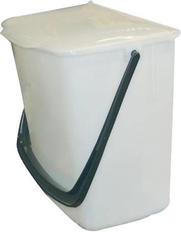 Universele inbouwprullenbak voor keukenkast 8 l – wit plastic