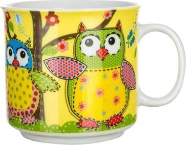 Kinder keramische mok met uilenmotief 210 ml
