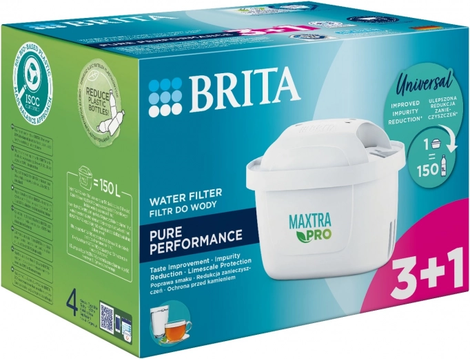 Vervangingsfilters BRITA MAXTRA PRO Pure Performance 3+1