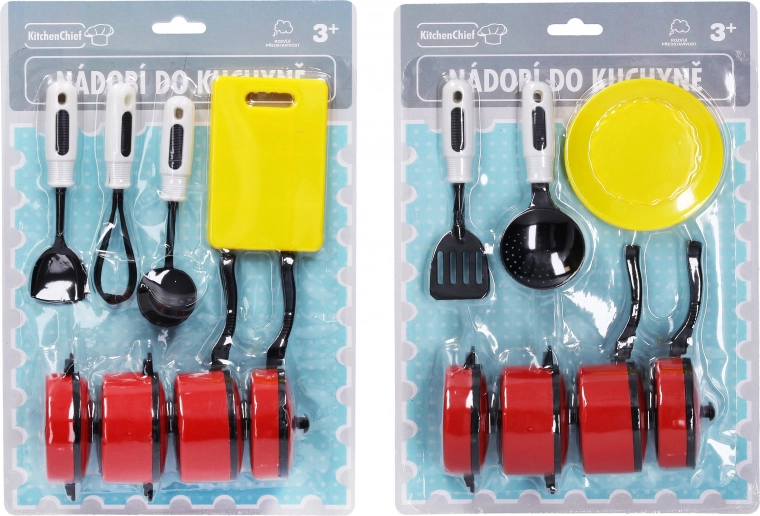 Plastic keukengerei-set voor kinderen, 2 soorten