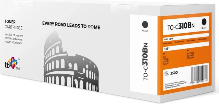zwarte toner Oki voor C310