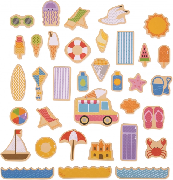 Bigjigs Toys magneten vakantie aan zee