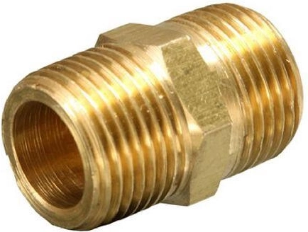 Dubbele nippel buitendraad 1/4" x 3/8"