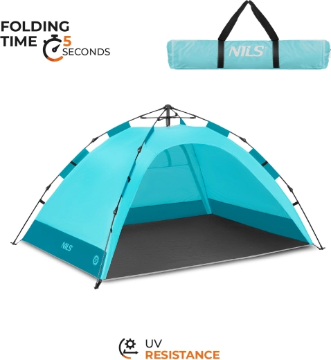 Nils pop-up strandtent NC4802 blauw