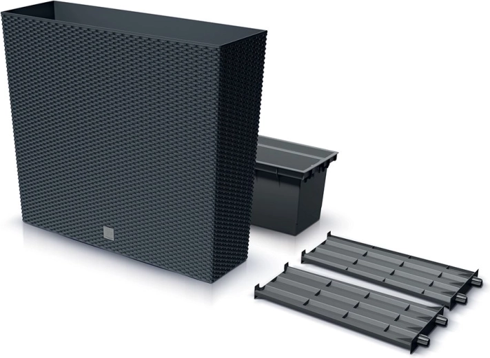 Hoge plantenbak Rato Case met inzet 77 cm antraciet