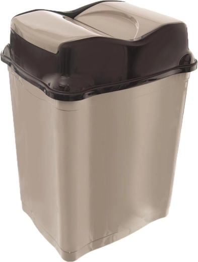 Prullenbak WHIRLPOOL 28 l met klepdeksel, kunststof, rechthoekig